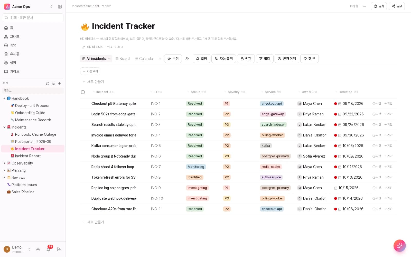 View it as a table. Flip to a board. Same data.